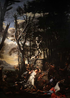 Bacchanal Scene Painting