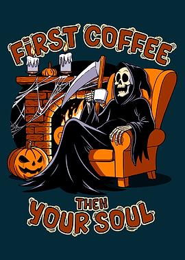 First coffee: Grim Reaper Coffee Break