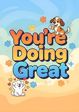 You're Doing Great Cartoon Dogs