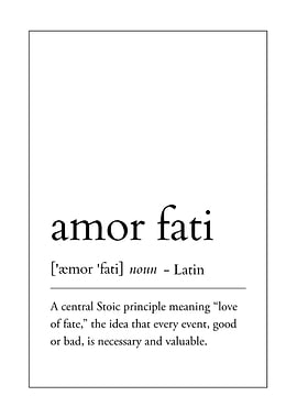 Amor Fati Definition
