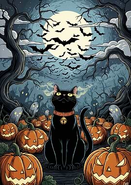 Halloween Cat Pumpkins