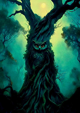 Mystic Owl: Forest Spirit