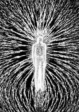 Abstract Figure with Radiating Lines