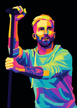 Adam Levine Wpap Art