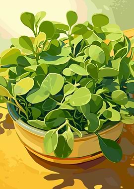 Potted Plant Illustration