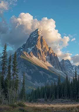 Majestic Mountain Peak Landscape