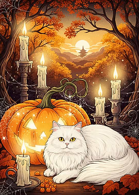 Halloween Cat Pumpkin