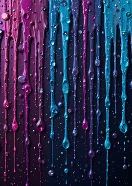 Dripping Paint Abstract Art