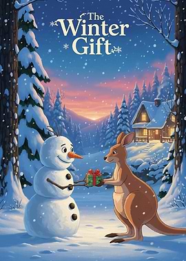 The Winter Gift: Snowman and Kangaroo