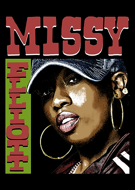 Missy Elliott retro poster