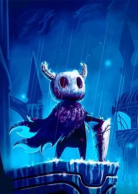 Hollow Knight in the Rain