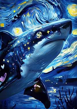 Starry Night Shark