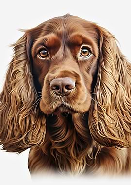 Portrait of a Brown Cocker Spaniel