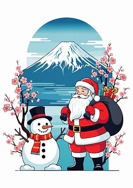 Santa Claus Snowman Japan
