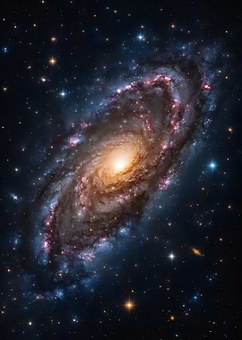 Spiral Galaxy in Deep Space