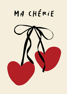 Ma Chérie Hearts with Ribbon
