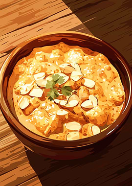 Chicken Korma with Almonds and Cilantro