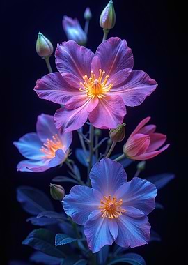 Floral Beauty: Purple and Blue Flowers