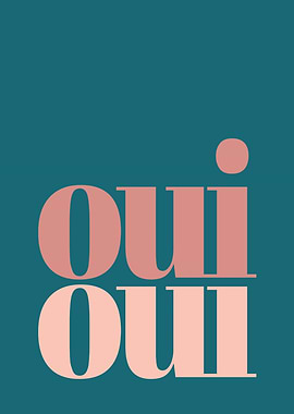 Oui Oui Text Art