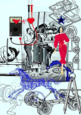 Mechanical Collage: Then She Came