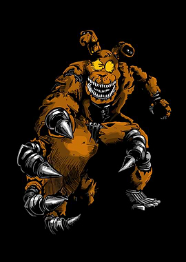 Nightmare Animatronic Character Illustration