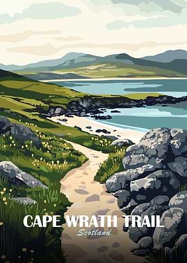 Cape Wrath Trail Scotland Landscape Art