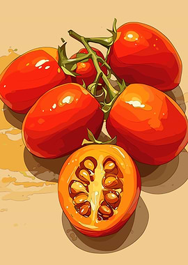 Tomatoes Still Life