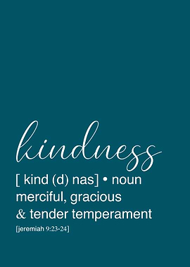 Kindness Definition Art Print