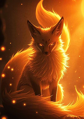 Glowing Fox Portrait