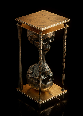 Skull Hourglass Timepiece