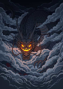Halloween Dragon Clouds