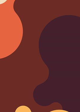 Abstract Brown and Orange Shapes