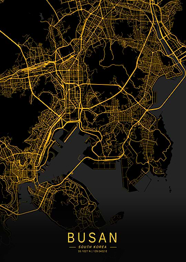 Golden Busan City Map