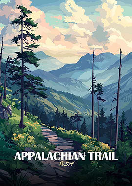 Appalachian Trail USA Landscape Art