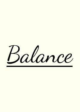 Balance Text Art