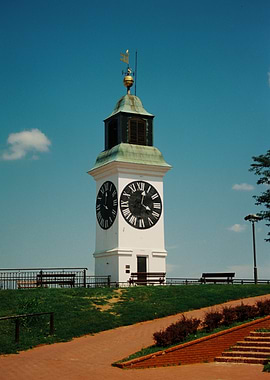 Clock Tower in Petrovaradin, Serbia