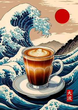Coffee Great Wave
