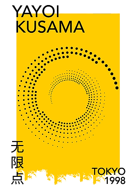 Yayoi Kusama Tokyo 1998 Art Poster