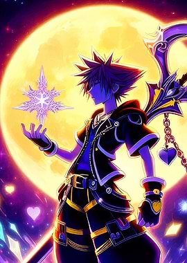 Kingdom Hearts Sora with Keyblade