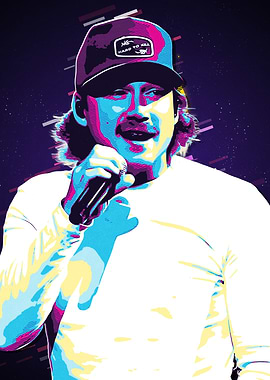 Morgan Wallen Pop Art Portrait