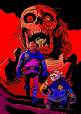 Fantasy Adventure with Giant Skull