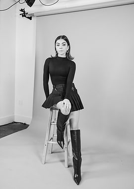 Black and White Fashion Portrait