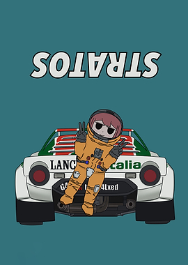 Stratos Cartoon with Astronaut Character