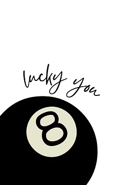 Lucky You 8-Ball Illustration