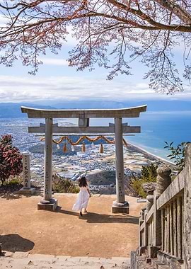 Shrine in the Sky - Shikoku, Japan