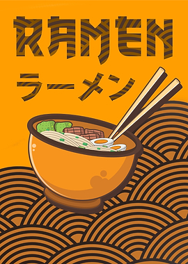 Ramen Bowl Illustration