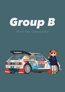 Group B World Rally Championship Illustration