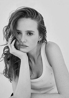 Madelaine Petsch Black and White Portrait