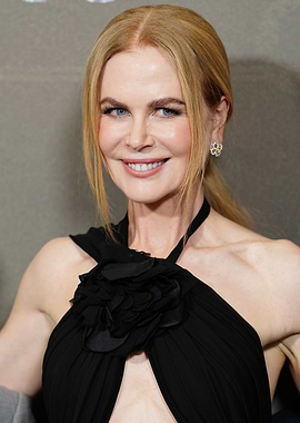 Nicole Kidman portrait in black dress
