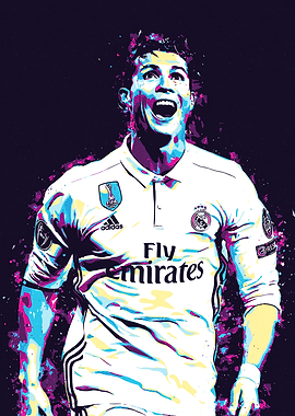 Cristiano Ronaldo Pop Art Portrait